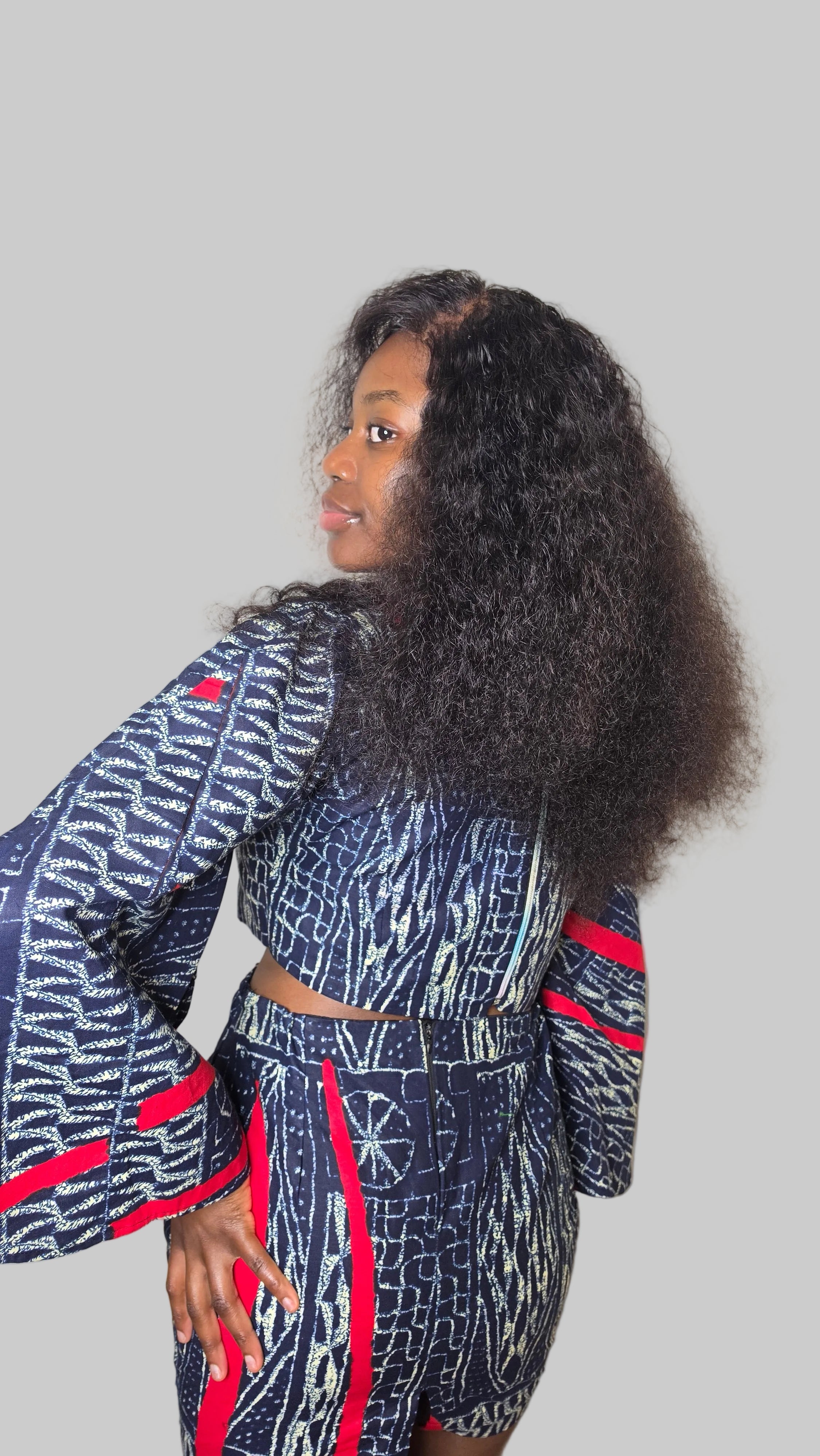 Bamileke Authentic Ndop Print Mini Dress