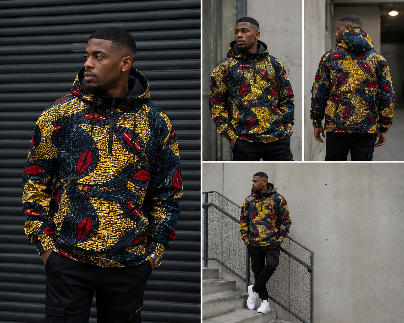 ELRY Urban Ankara Luxe Hoodie