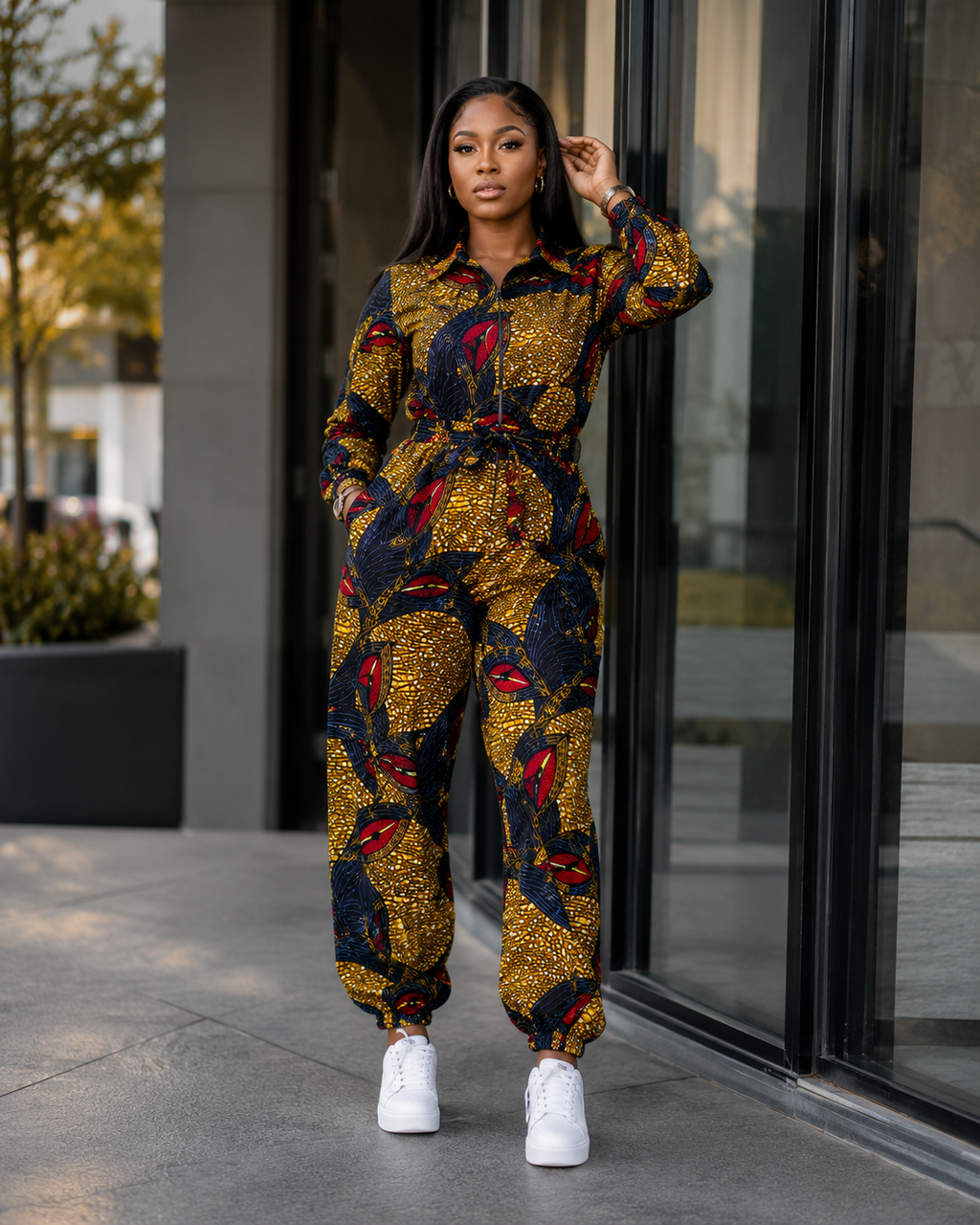 Urban Fashion In Bold Ankara Style