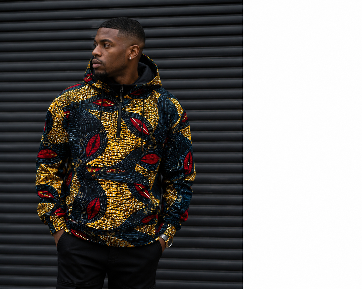 ELRY Urban Ankara Luxe Hoodie